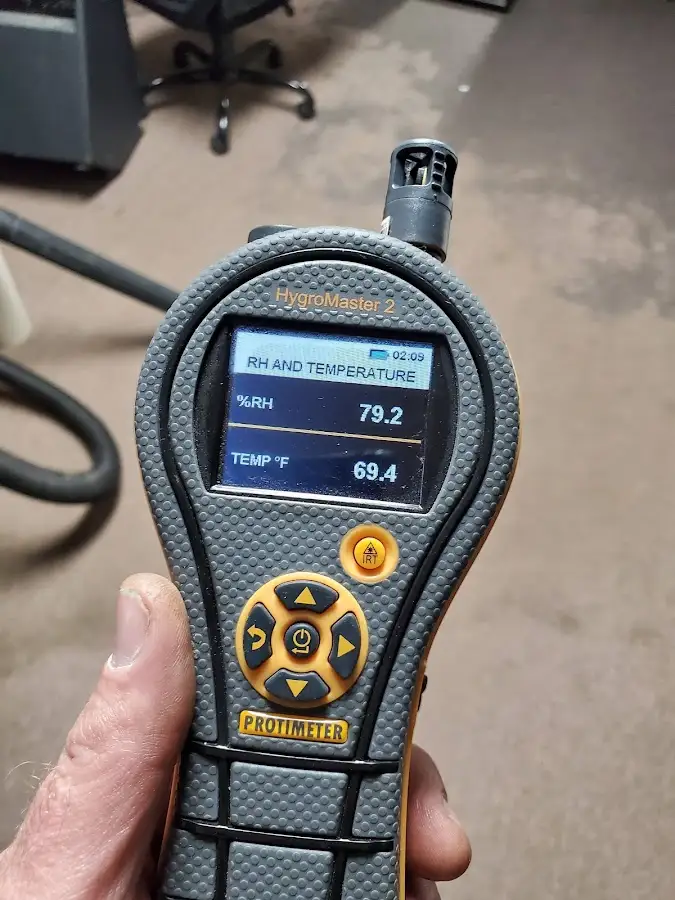 Moisture meter humidity assessment for Fire & Smoke Damage Restoration in Chesterfield